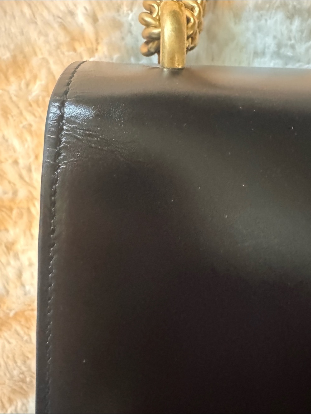 Gucci Black Smooth Leather GG Marmont Heart Shoulder Bag - Picture 9 of 11